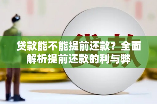 龙崎贷款能不能提前还款？全面解析提前还款的利与弊
