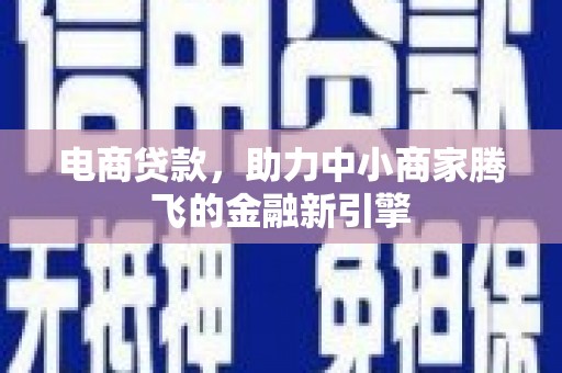 龙崎电商贷款，助力中小商家腾飞的金融新引擎