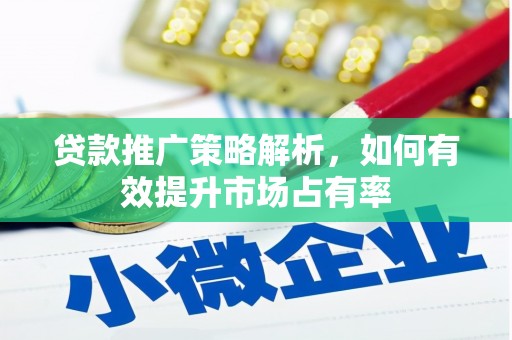 龙崎贷款推广策略解析，如何有效提升市场占有率
