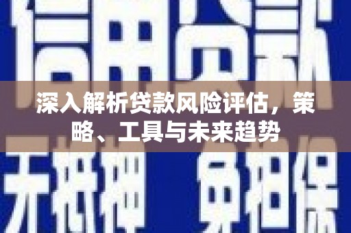 龙崎深入解析贷款风险评估，策略、工具与未来趋势