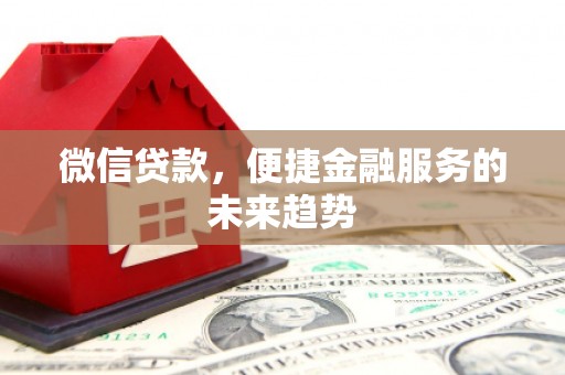 龙崎微信贷款，便捷金融服务的未来趋势