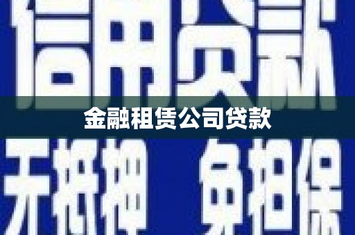 龙崎金融租赁公司贷款