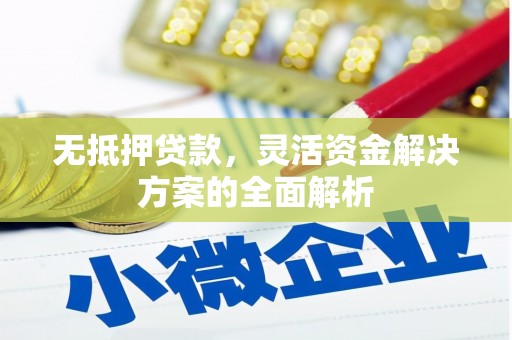 龙崎无抵押贷款，灵活资金解决方案的全面解析