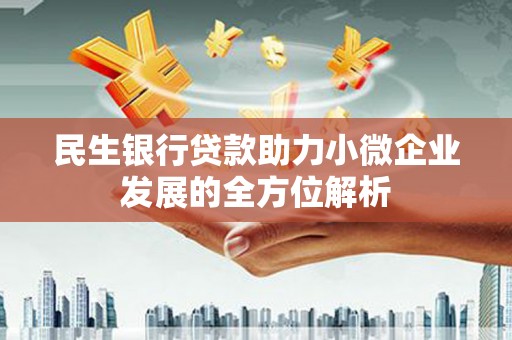 龙崎民生银行贷款助力小微企业发展的全方位解析