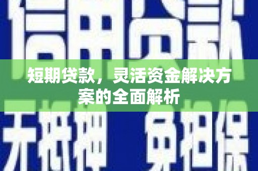 龙崎短期贷款，灵活资金解决方案的全面解析