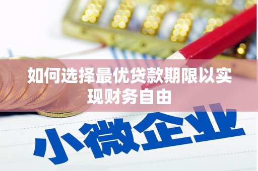 龙崎如何选择最优贷款期限以实现财务自由