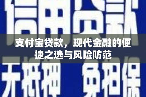 龙崎支付宝贷款，现代金融的便捷之选与风险防范