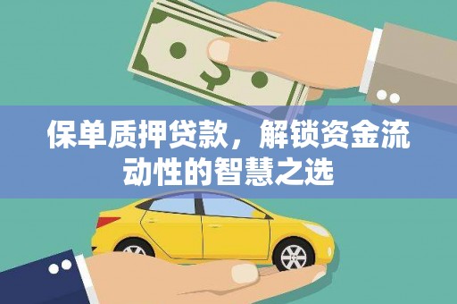 龙崎保单质押贷款，解锁资金流动性的智慧之选