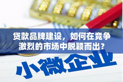 龙崎贷款品牌建设，如何在竞争激烈的市场中脱颖而出？