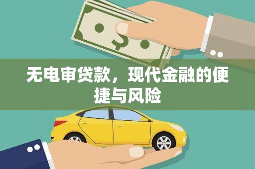 龙崎无电审贷款，现代金融的便捷与风险
