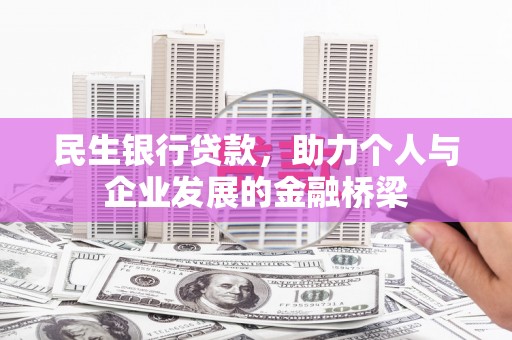 龙崎民生银行贷款，助力个人与企业发展的金融桥梁