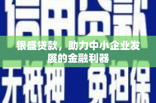 龙崎银盛贷款，助力中小企业发展的金融利器