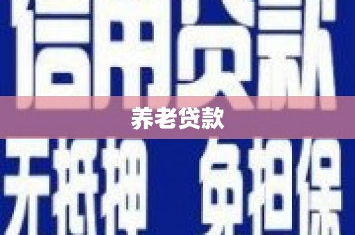 龙崎养老贷款
