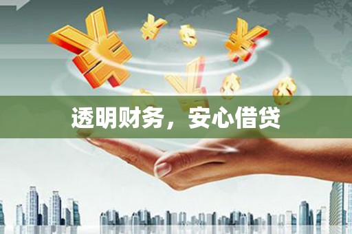 龙崎透明财务，安心借贷