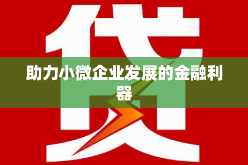 龙崎助力小微企业发展的金融利器
