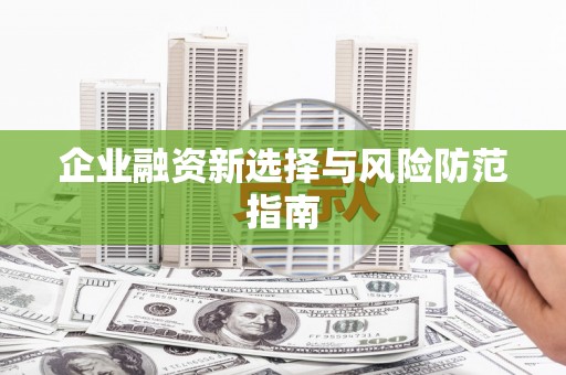 龙崎企业融资新选择与风险防范指南